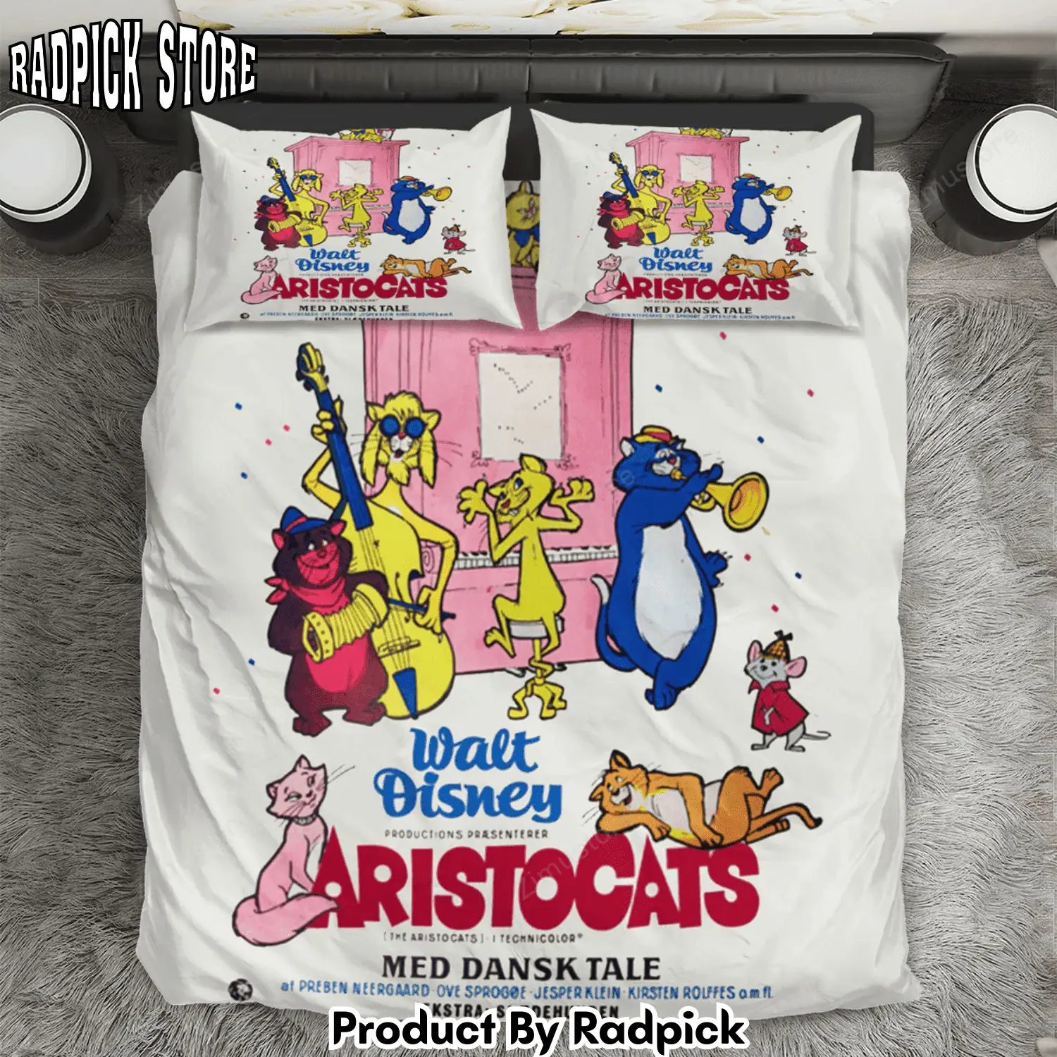 Radpick the aristocats poster 7 3pcs 3pcs bedding set duvet cover and pillow cases gift for fan rp3271423